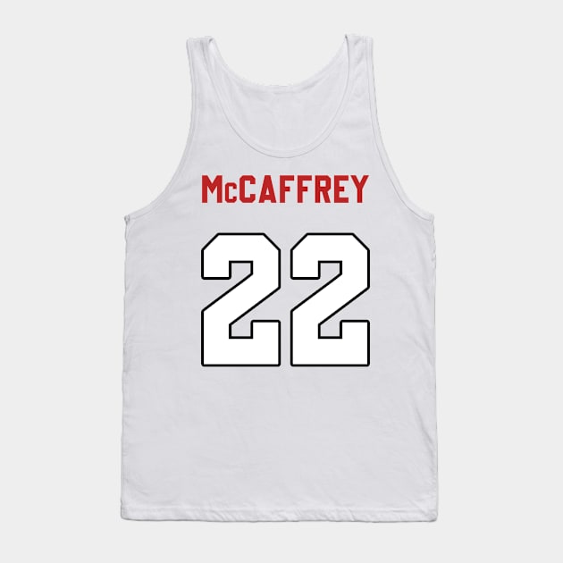 Christian McCaffrey Back Tank Top by Cabello's